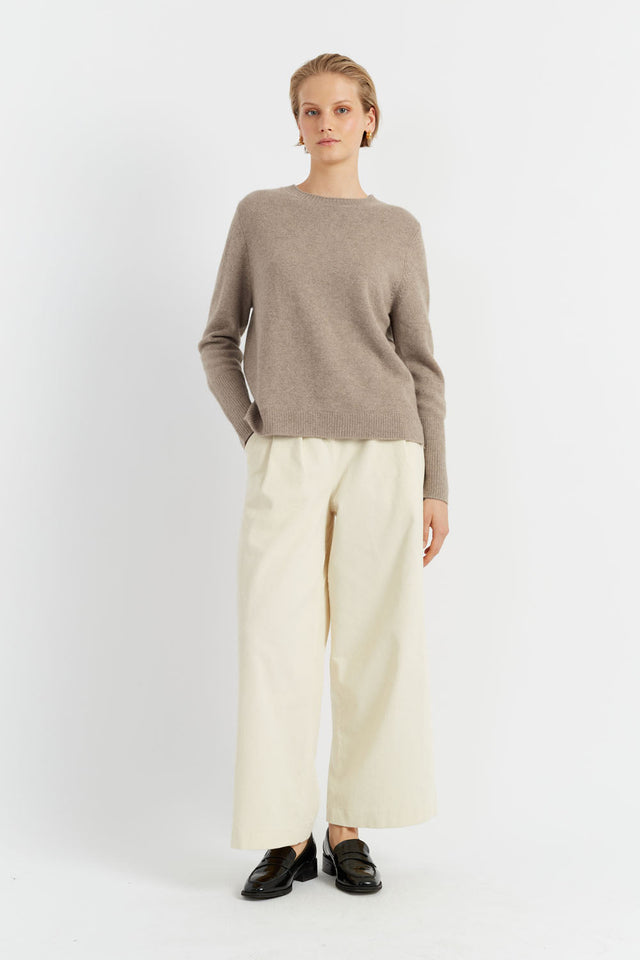 Chinti And Parker Soft-Truffle Pure Cashmere Boxy Sweater