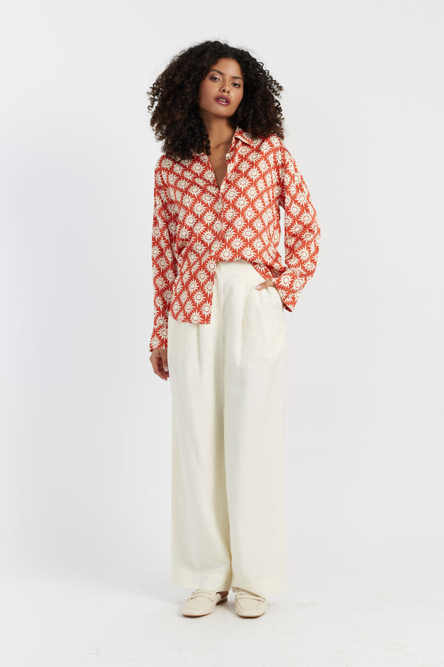 Chinti And Parker Terracotta Laura Whitmore Paradise Shirt