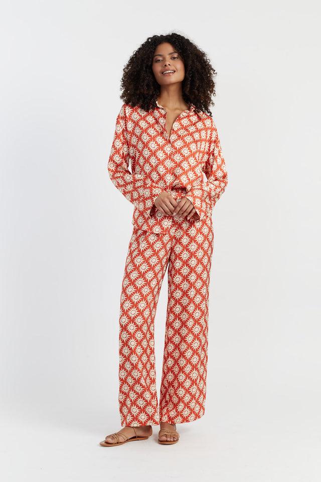 chinti and parker Terracotta Laura Whitmore Paradise Trousers