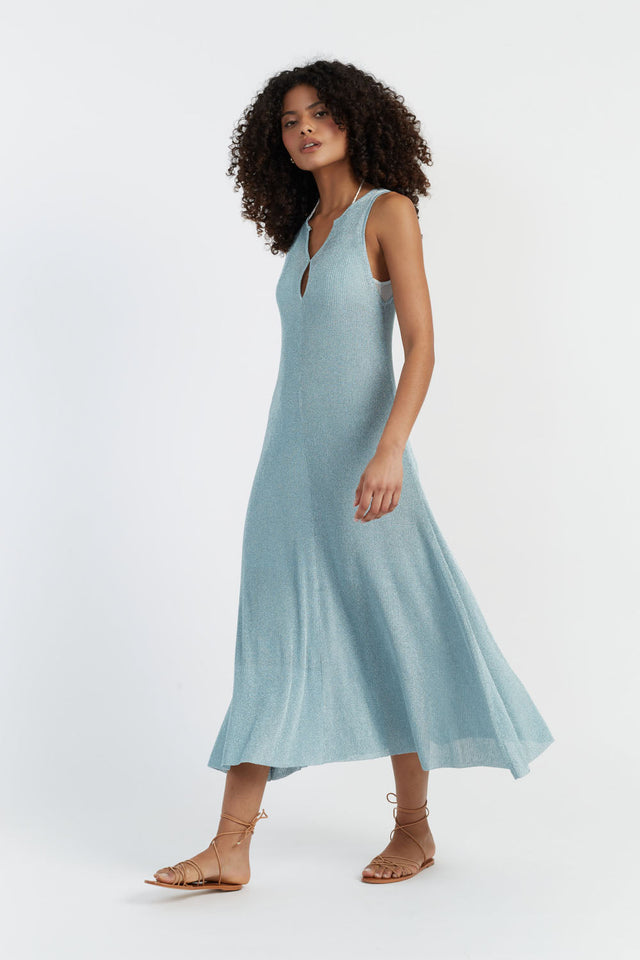 chinti and parker Titanium Laura Whitmore Shimmer Dress