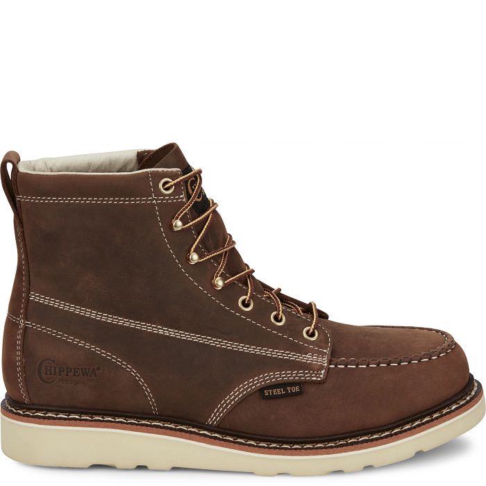 Chippewa Edge Walker 6" Steel Toe Lace Up Wedge