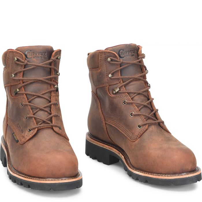 chippewa Super Dna 6" Waterproof Steel Toe Lace-Up