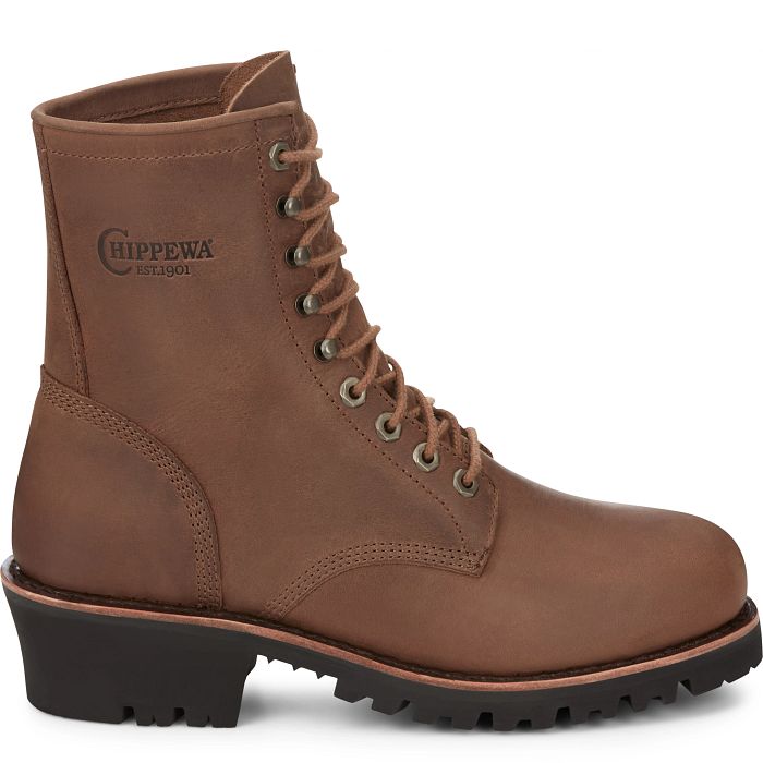 Chippewa Classic 2.0 8" Bourbon Brown Steel Toe Logger Limited Edition