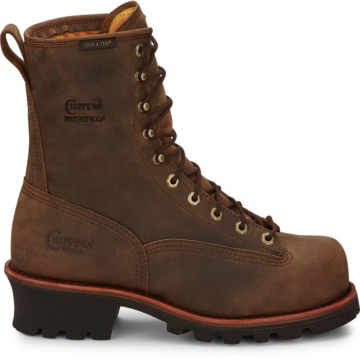 Chippewa Paladin 8" Waterproof Insulated Steel Toe Logger