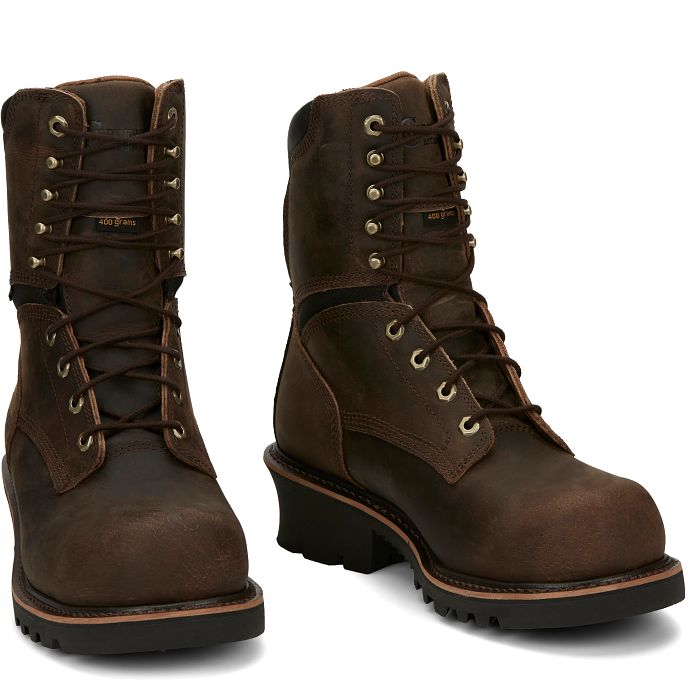 chippewa Sador 9" Waterproof Insulated Comp Toe Logger