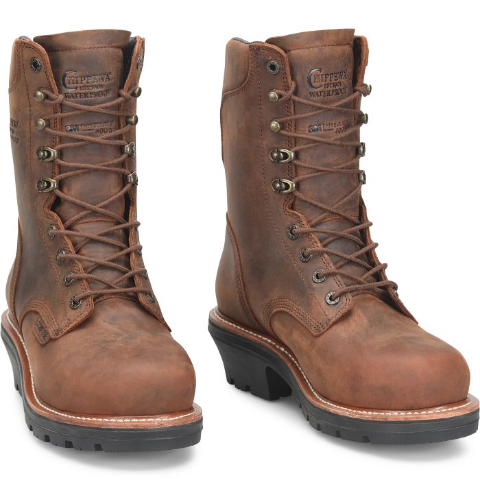 chippewa Thunderstruck 9" Insulated Waterproof Nano Comp Toe Logger