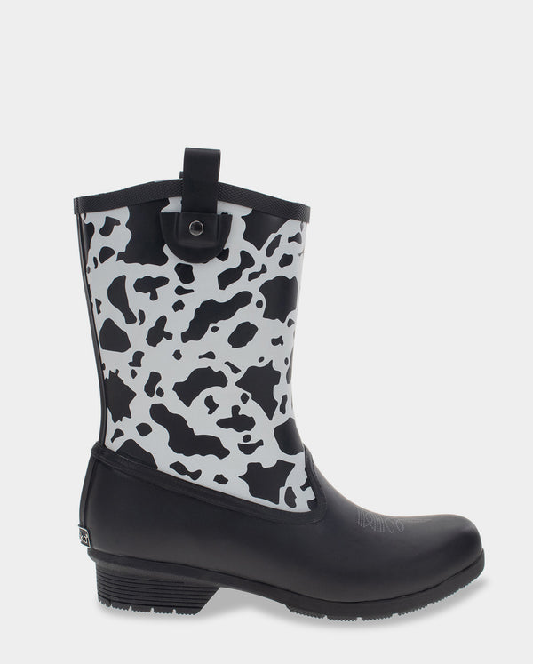 chooka BETSIE MID RAIN BOOT - BLACK