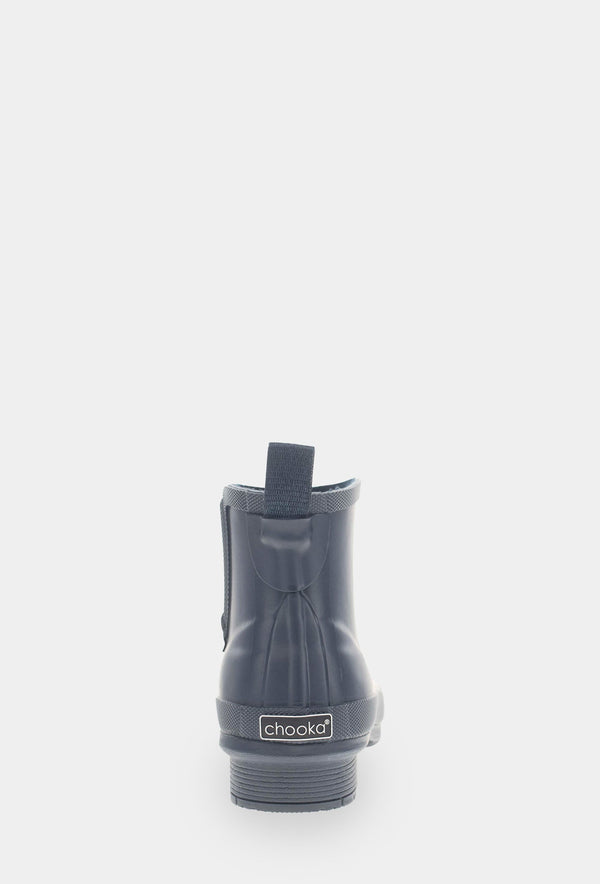 Chooka CLASSIC MATTE ANKLE RAIN BOOT - NAVY