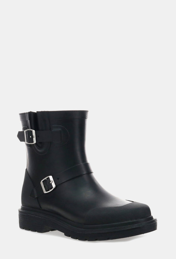 Chooka DAMASCUS MOTO MID RAIN BOOT - BLACK