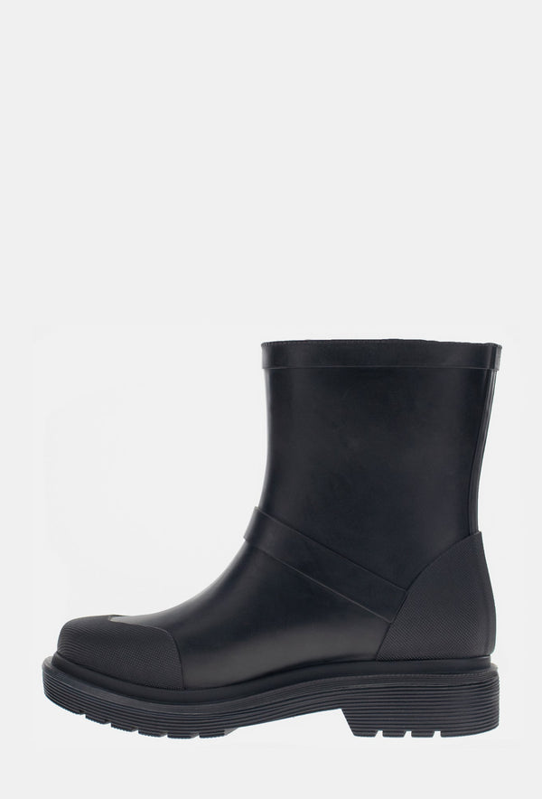 Chooka DAMASCUS MOTO MID RAIN BOOT - BLACK