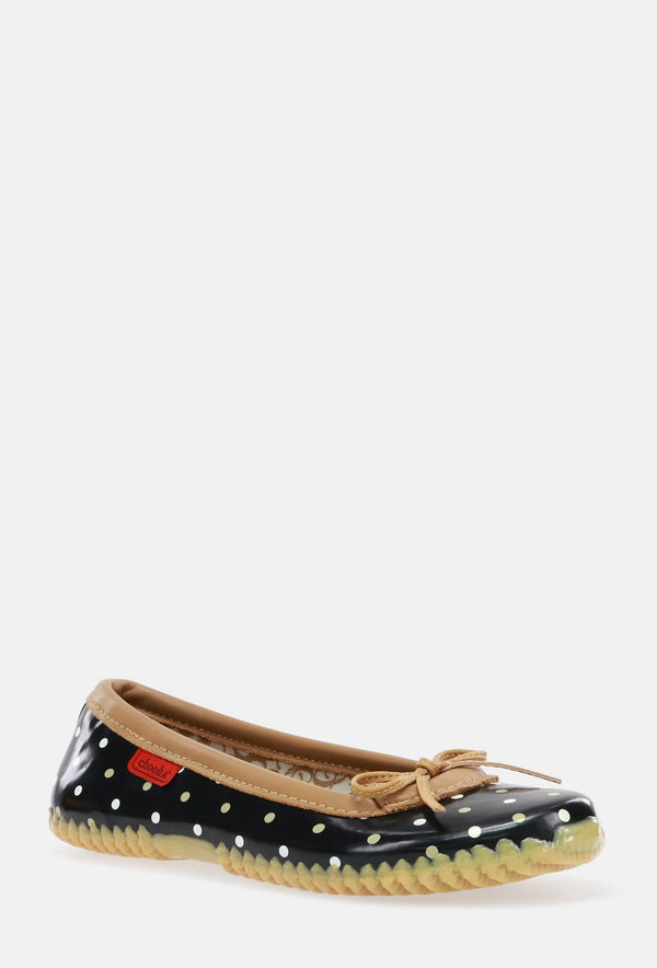 Chooka DOT DUCK SKIMMER SLIP ON - BLACK