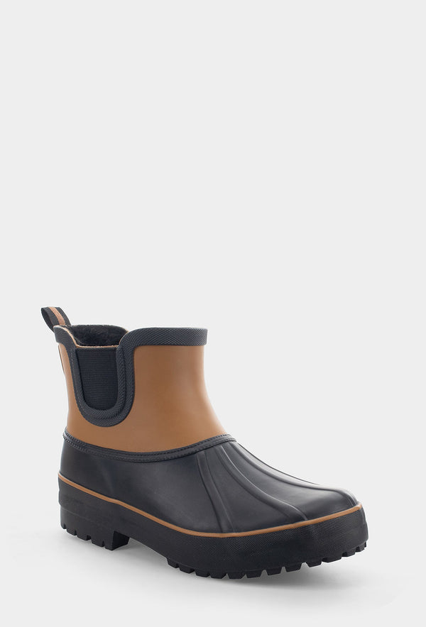 Chooka DUCK CHELSEA RAIN BOOT - BROWN