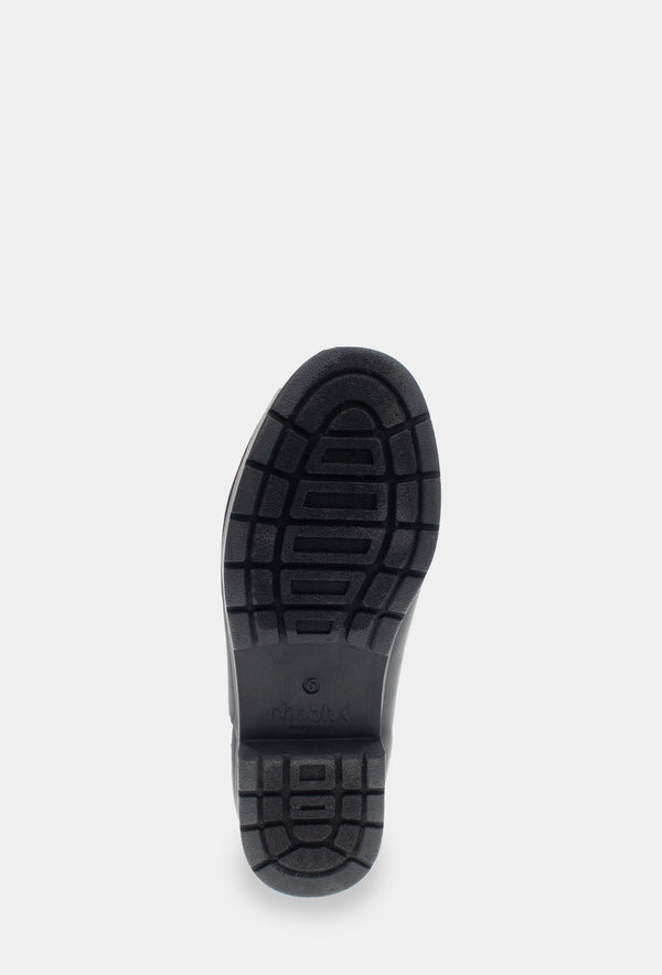 Chooka EASTLAKE CHELSEA PLUSH RAIN BOOT - BLACK
