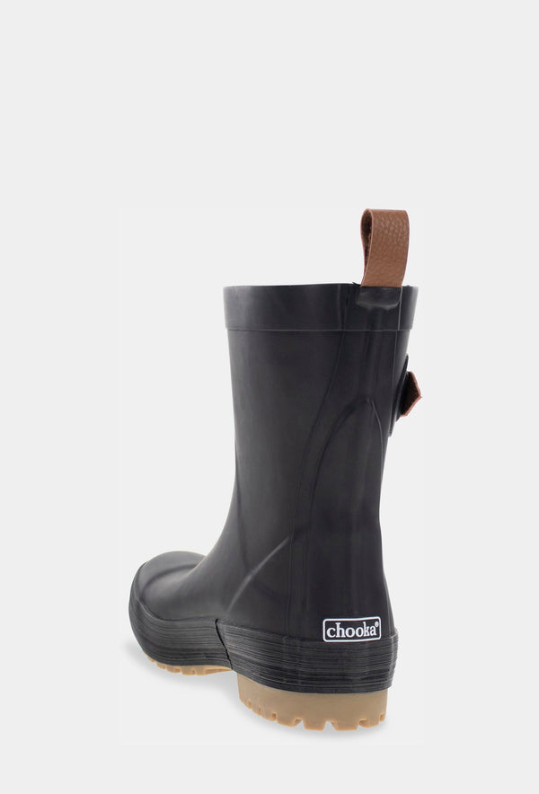 Chooka EVERYDAY MID RAIN BOOT - BLACK