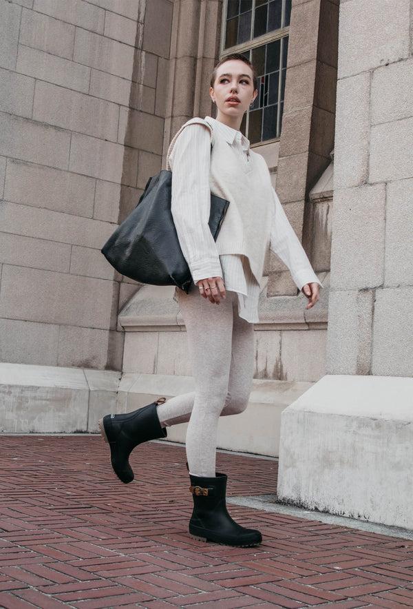 Chooka EVERYDAY MID RAIN BOOT - BLACK