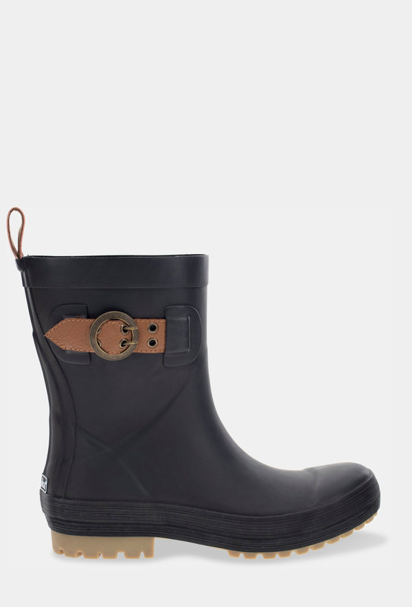 chooka EVERYDAY MID RAIN BOOT - BLACK