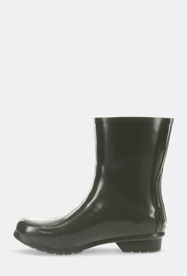 Chooka GLOSS MID RAIN BOOT - OLIVE
