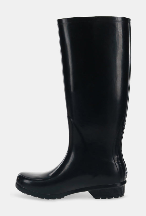 Chooka GLOSS TALL RAIN BOOT - BLACK