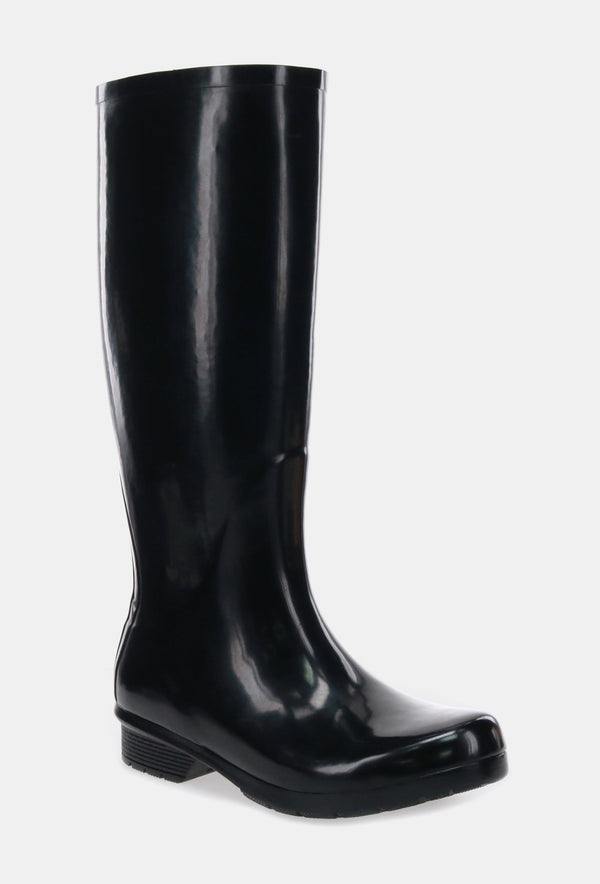 Chooka GLOSS TALL RAIN BOOT - BLACK