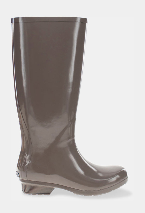 chooka GLOSS TALL RAIN BOOT - DARK TAUPE