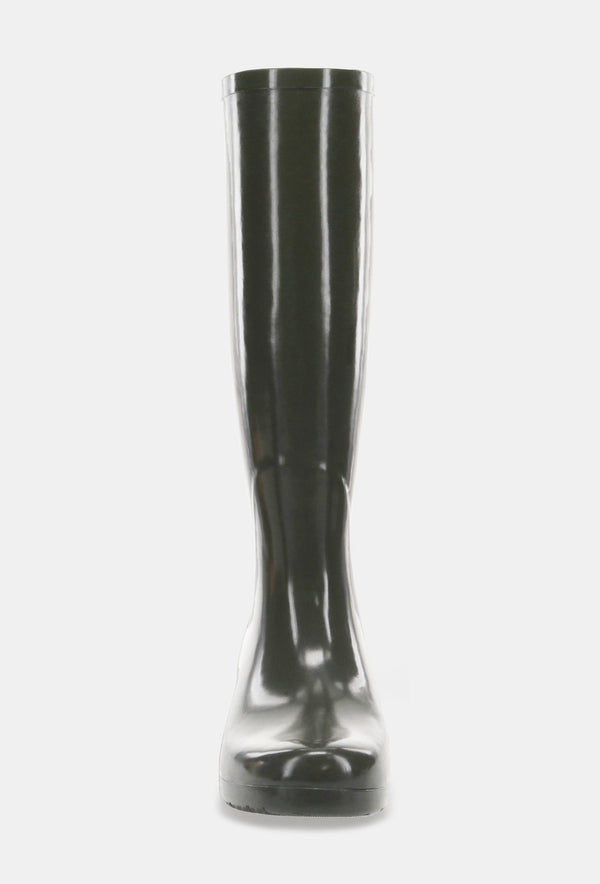 Chooka GLOSS TALL RAIN BOOT - OLIVE