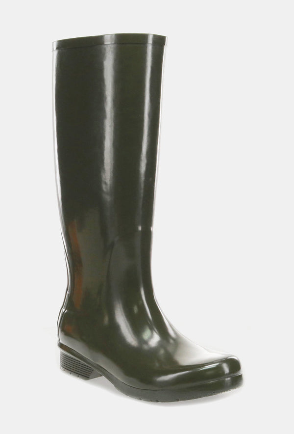 Chooka GLOSS TALL RAIN BOOT - OLIVE