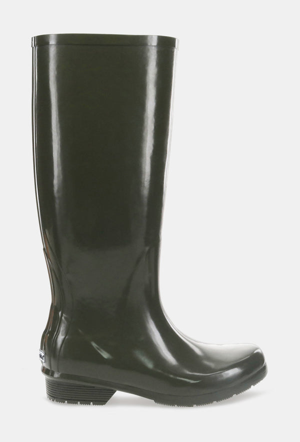chooka GLOSS TALL RAIN BOOT - OLIVE