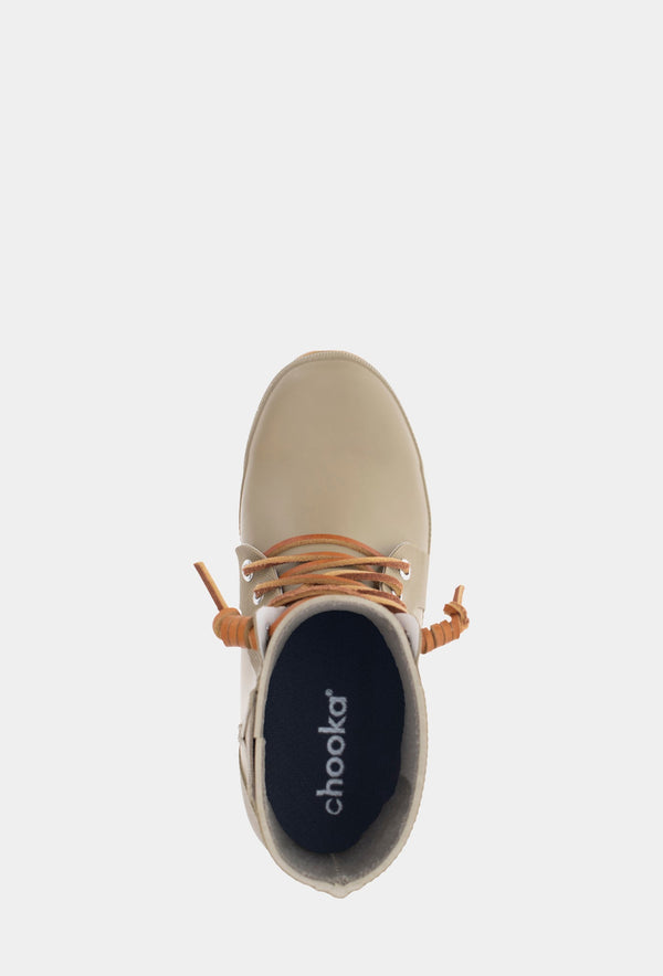 Chooka LACE UP ANKLE RAIN BOOT - MOSS