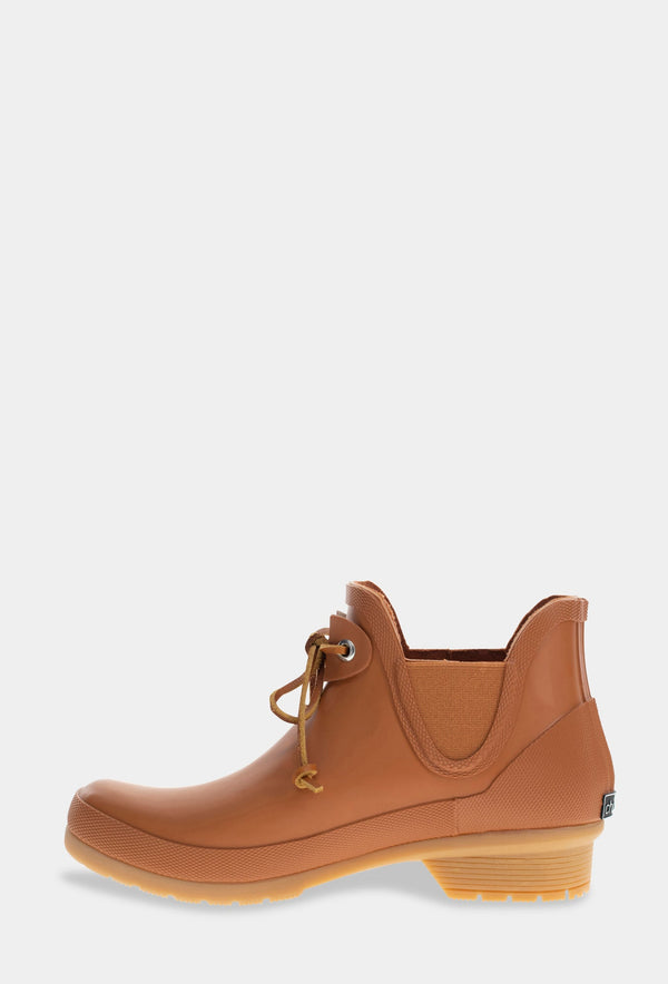 Chooka TIE CHELSEA RAIN BOOT - COGNAC