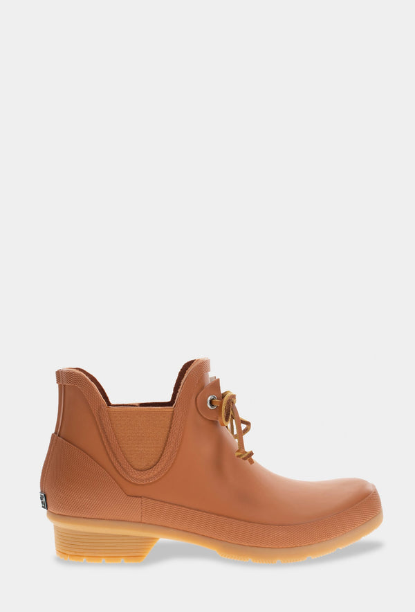 chooka TIE CHELSEA RAIN BOOT - COGNAC