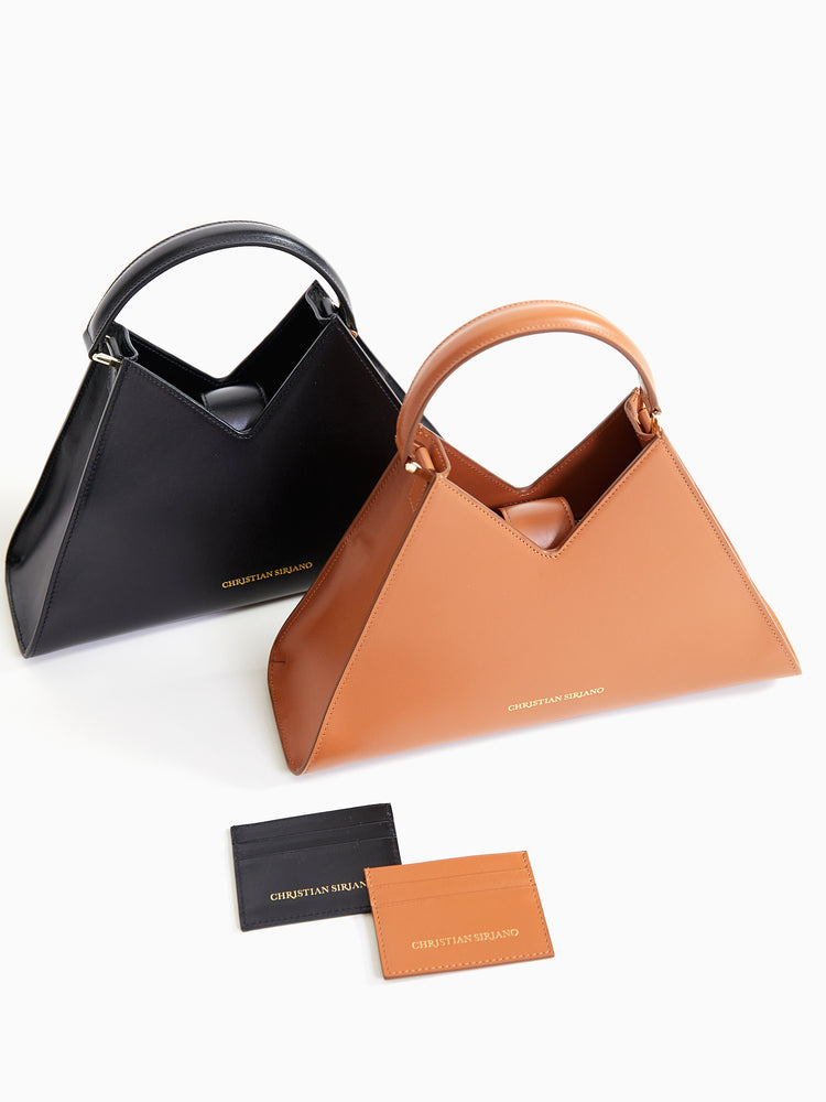 christian siriano Card Holder - Cognac