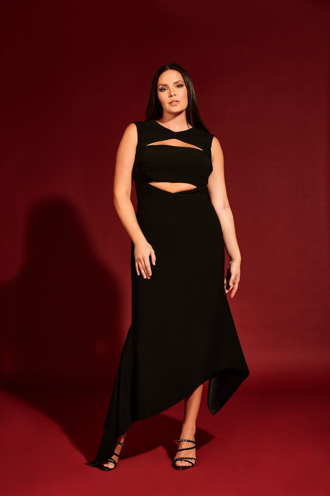 christian siriano Crepe Cut Out Dress christian siriano Crepe Cut Out Dress