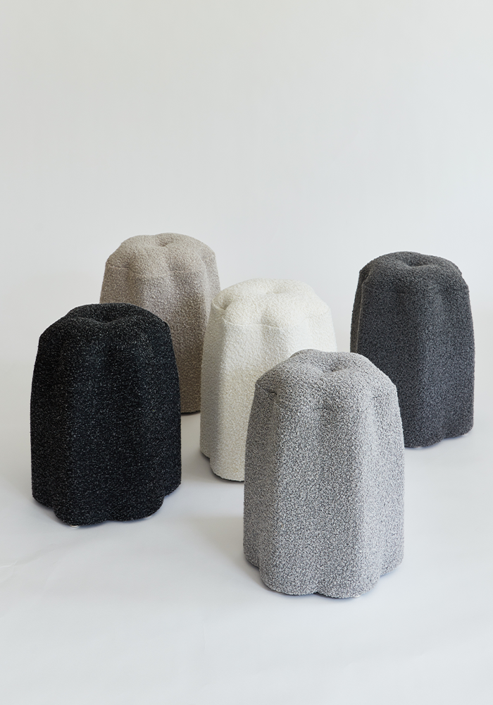 christian siriano Lily Stool - Light Gray