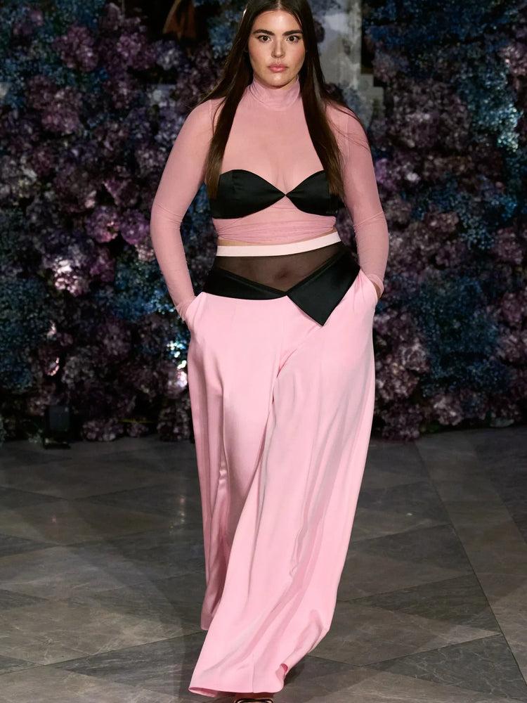 christian siriano Satin Bra Top