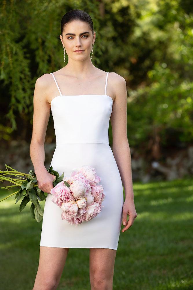 christian siriano Satin Mini Slipdress