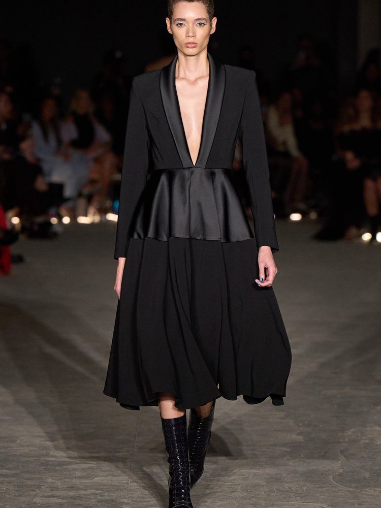 christian siriano Tea Length Blazer Dress
