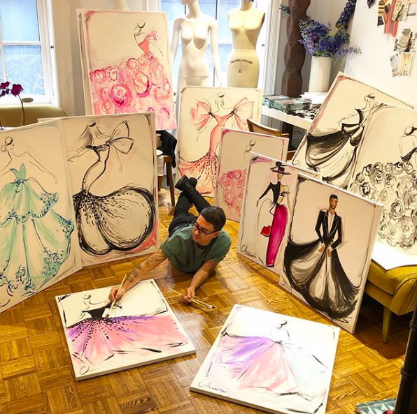 christian siriano Custom Christian Siriano Canvas Painting