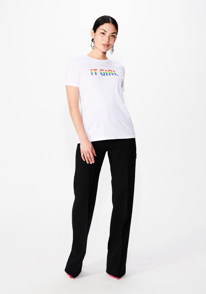 christian siriano "Pride It Girl" T-Shirt in White - Limited Edition