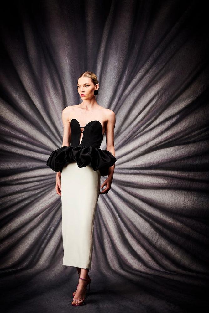 christian siriano Strapless Sweetheart Peplum Dress christian siriano Strapless Sweetheart Peplum Dress