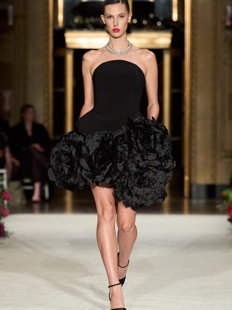 christian siriano The Audrey Rose Appliqué Mini Dress