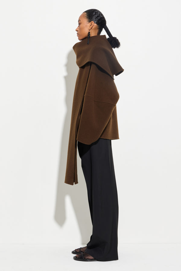 christian Wijnants Aliso Straight Scarf Chestnut