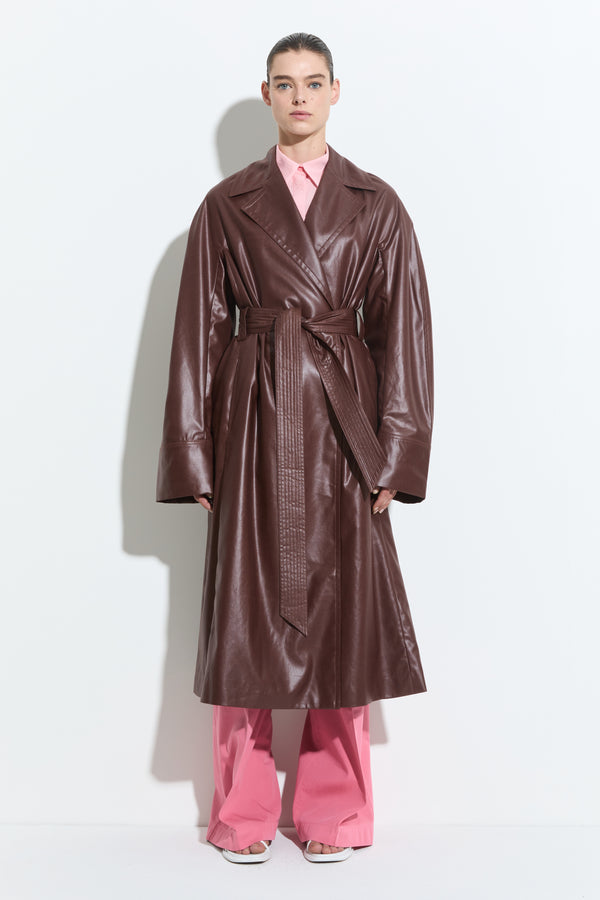 christian wijnants Cumina Coat Dark Rust