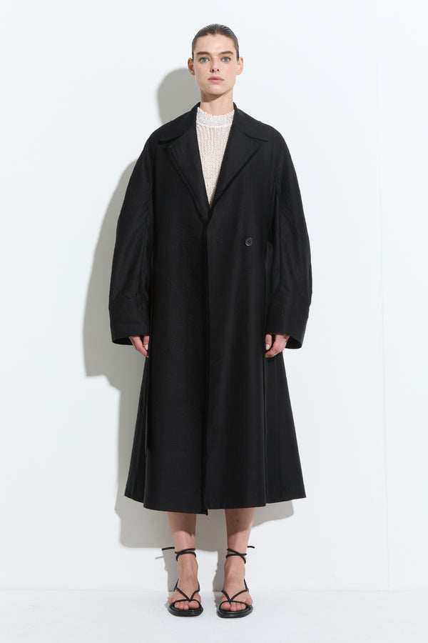 Christian Wijnants Cumina Quilted Coat Black