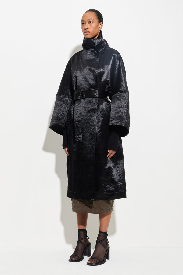 Christian Wijnants Cuwanak Oversized Coat Black