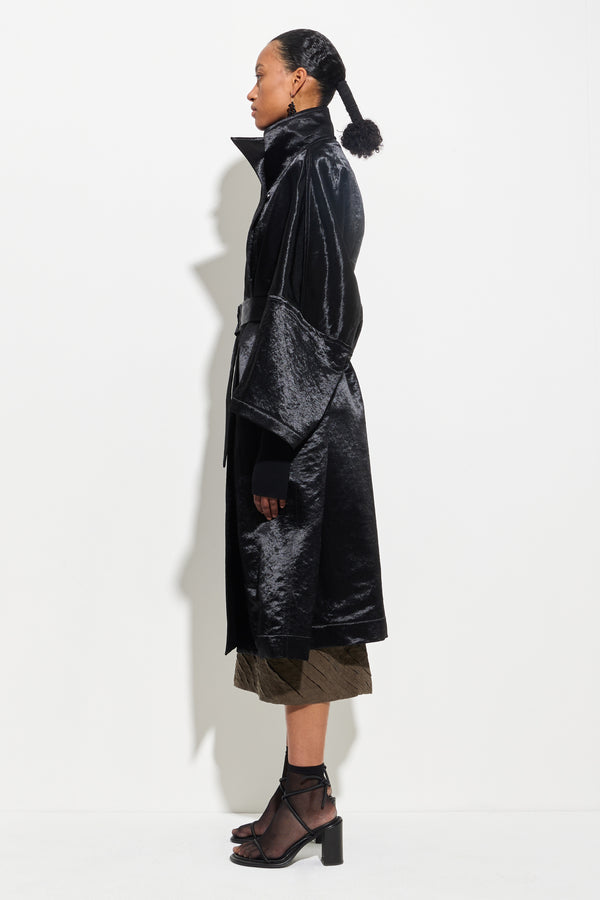Christian Wijnants Cuwanak Oversized Coat Black