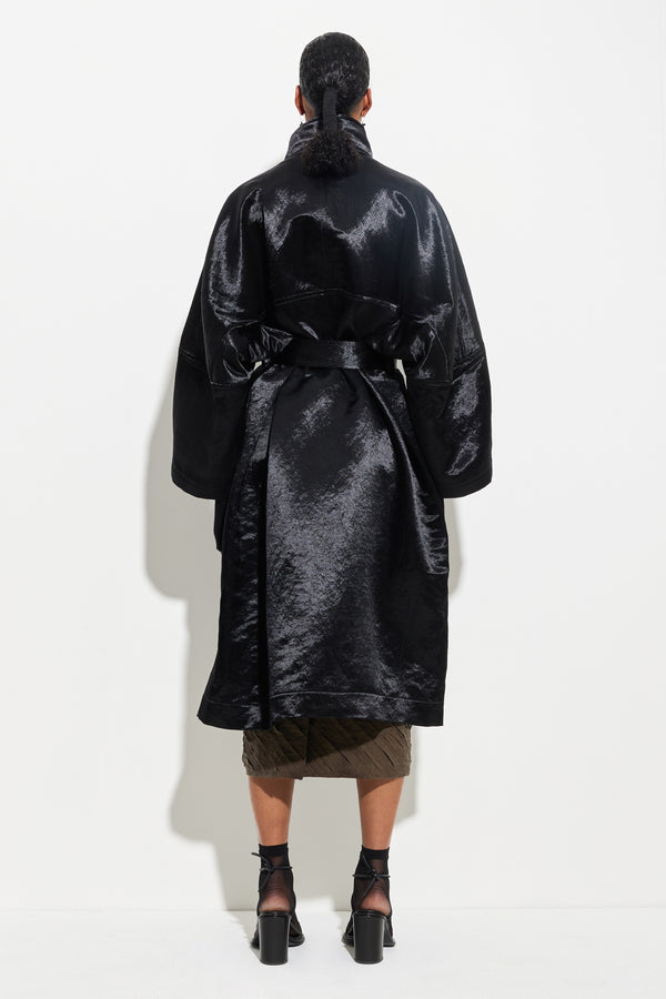 Christian Wijnants Cuwanak Oversized Coat Black