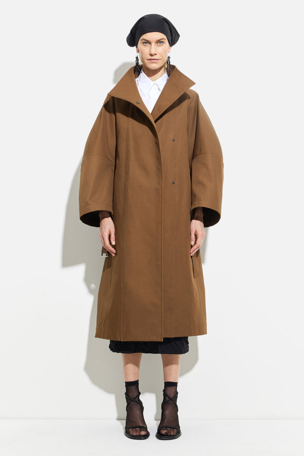 christian wijnants Cuwanak Oversized Coat Chestnut