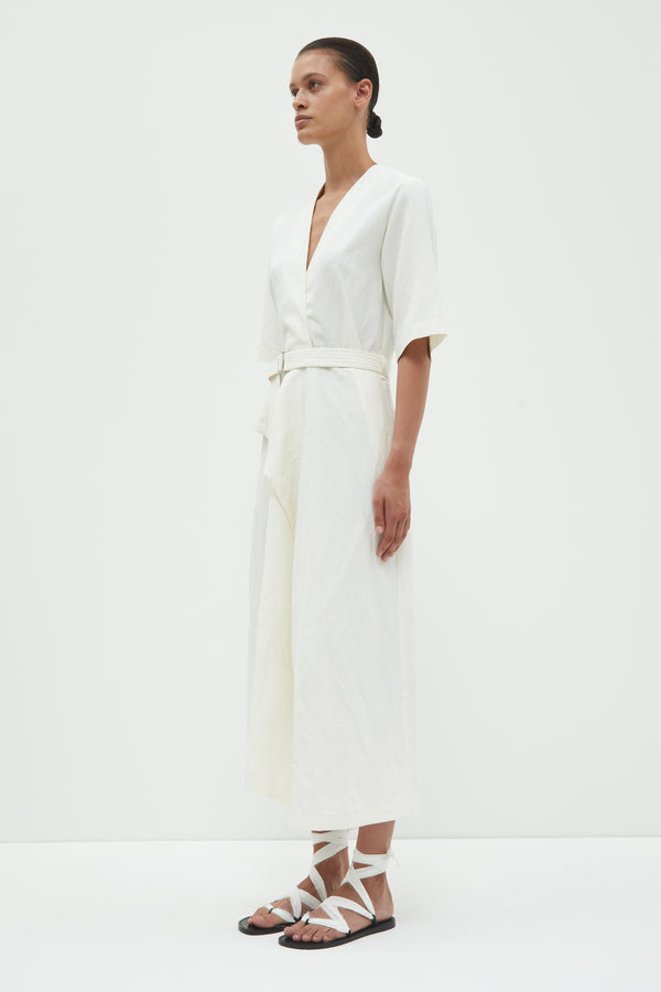 Christian Wijnants Daeva V-Neck Dress Off White