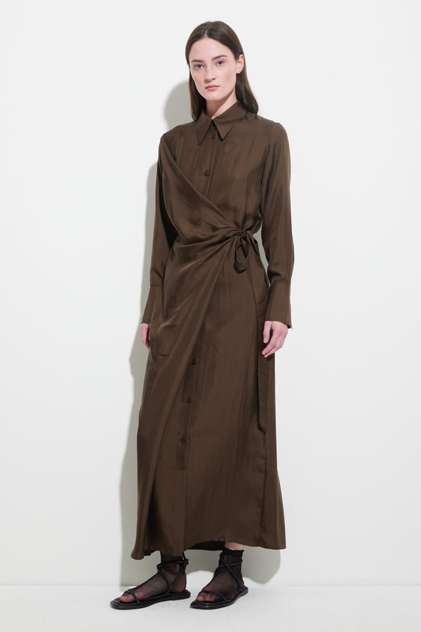 Christian Wijnants Daya Shirt Dress Chestnut