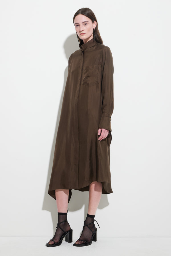 Christian Wijnants Dore Shirt Dress Chestnut